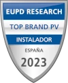 Logo del premio a mejor compañía instaladora de energía solar fotovoltaica en España