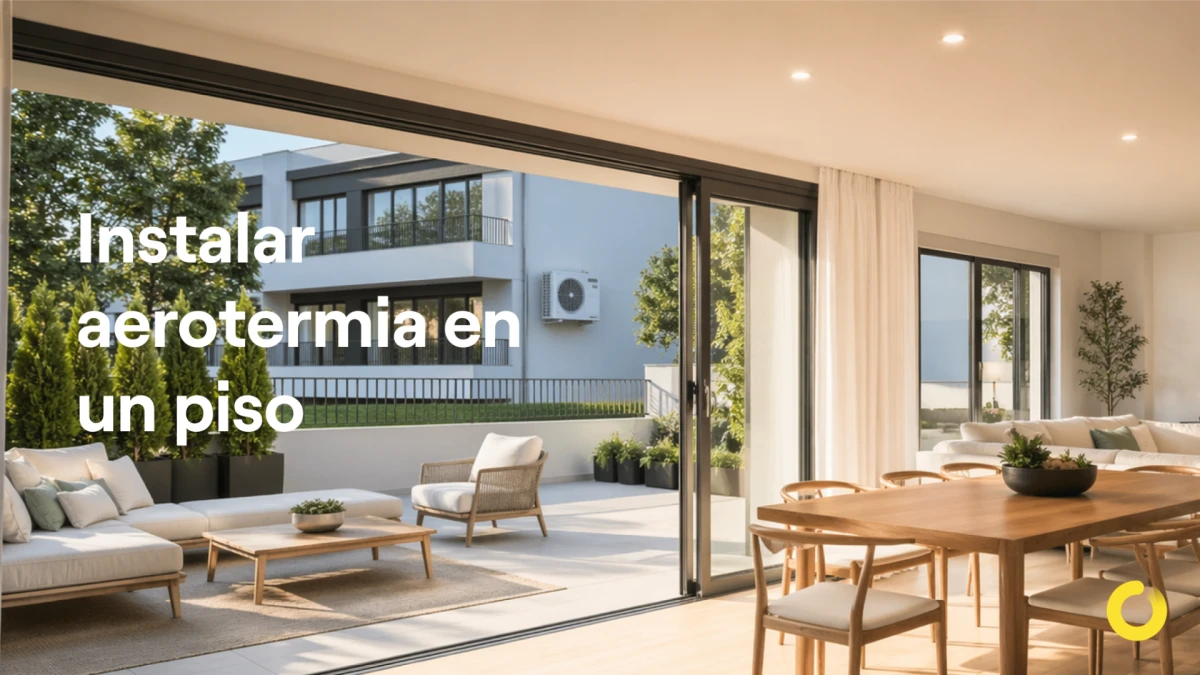 ¿Se puede poner aerotermia en un piso ya construido?