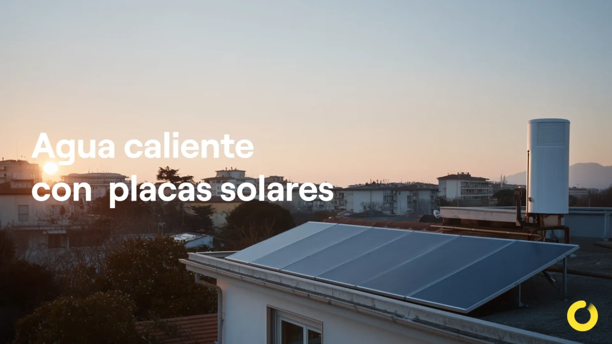 Instalar agua caliente con placas solares