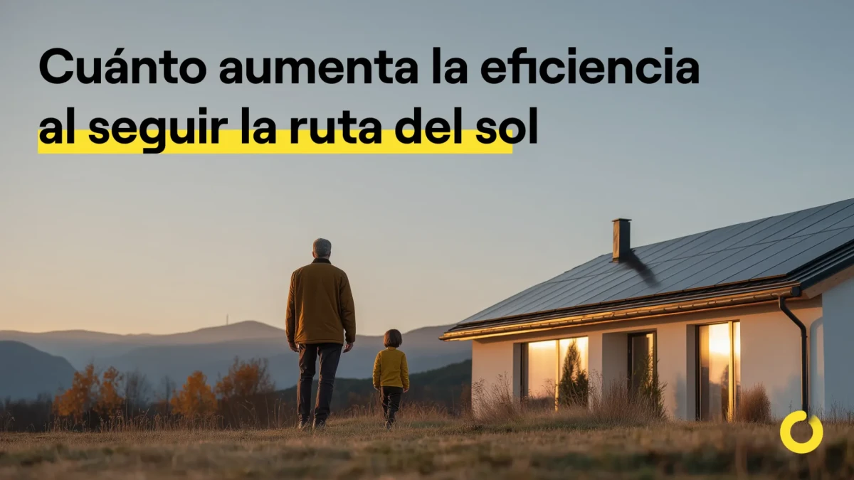¿Seguir la ruta del sol mejora la eficiencia de tus paneles solares?