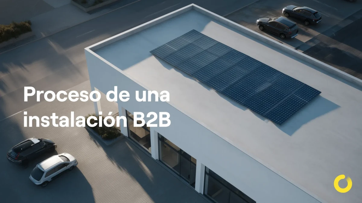 Proceso de una instalación B2B