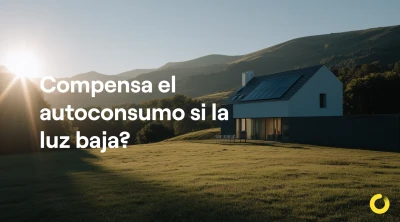 Si la luz baja, ¿deja de compensar el autoconsumo?
