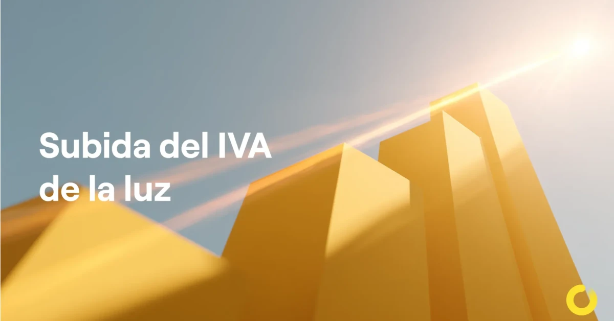 Subida del IVA de la luz desde el 1 de junio de 2026